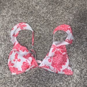pinky and white bikini top